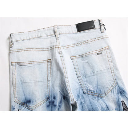 Ripped Slim Fit Jeans voor Mannen - Stijlvol & Comfortabel