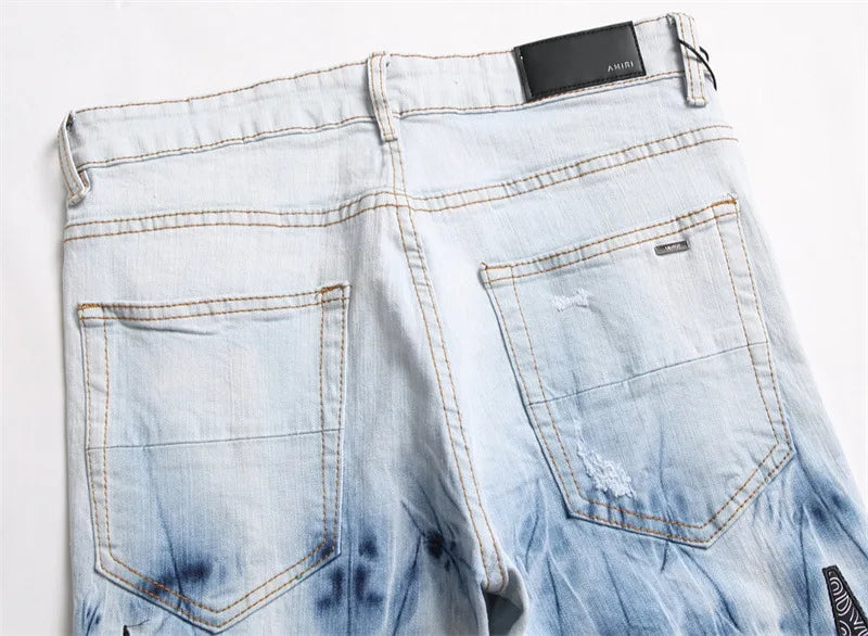 Ripped Slim Fit Jeans voor Mannen - Stijlvol & Comfortabel