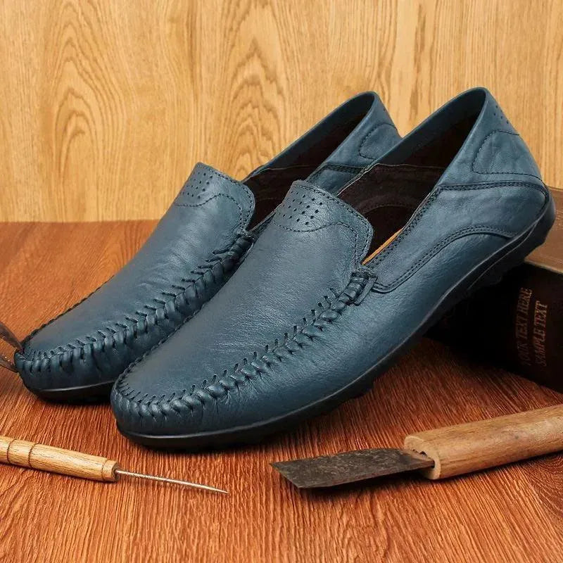 Luxe Heren Mocassins van Echt Leer - Italiaanse Loafers - LONZARO STORE Luxe Heren Mocassins van Echt Leer - Italiaanse Loafers