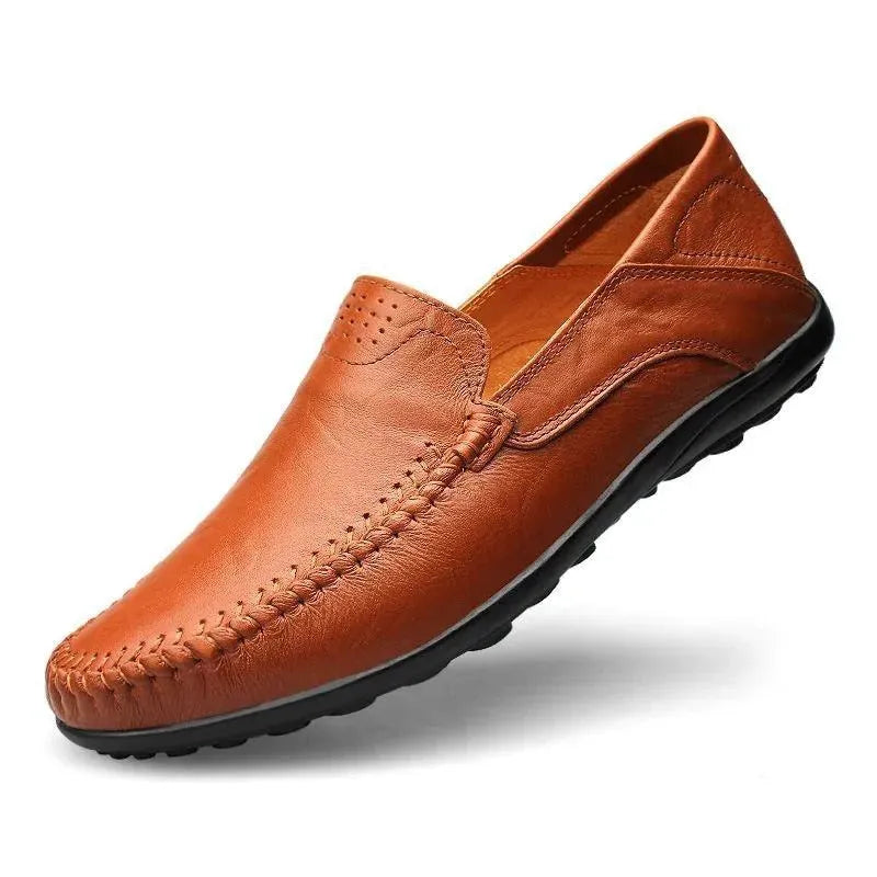 Luxe Heren Mocassins van Echt Leer - Italiaanse Loafers - LONZARO STORE Luxe Heren Mocassins van Echt Leer - Italiaanse Loafers