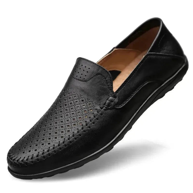 Luxe Heren Mocassins van Echt Leer - Italiaanse Loafers - LONZARO STORE Luxe Heren Mocassins van Echt Leer - Italiaanse Loafers